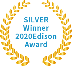 SILVER Winner 2020 Edition Award イノベーティブな製品、サービス、ビジネス構成される「エジソン賞」にて、電子情報技術部門で銀賞を受賞しました。